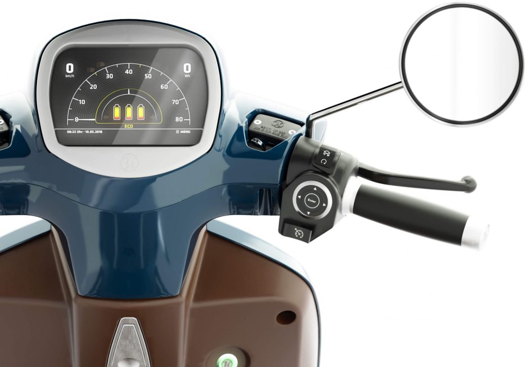 Kumpan e scooter Display und Lenker 